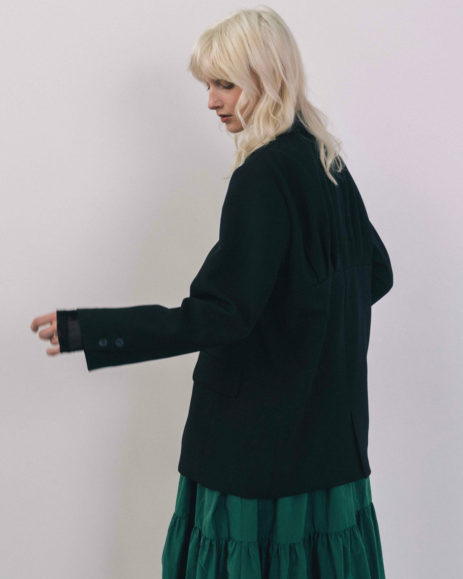 Back Gather Design Jacket