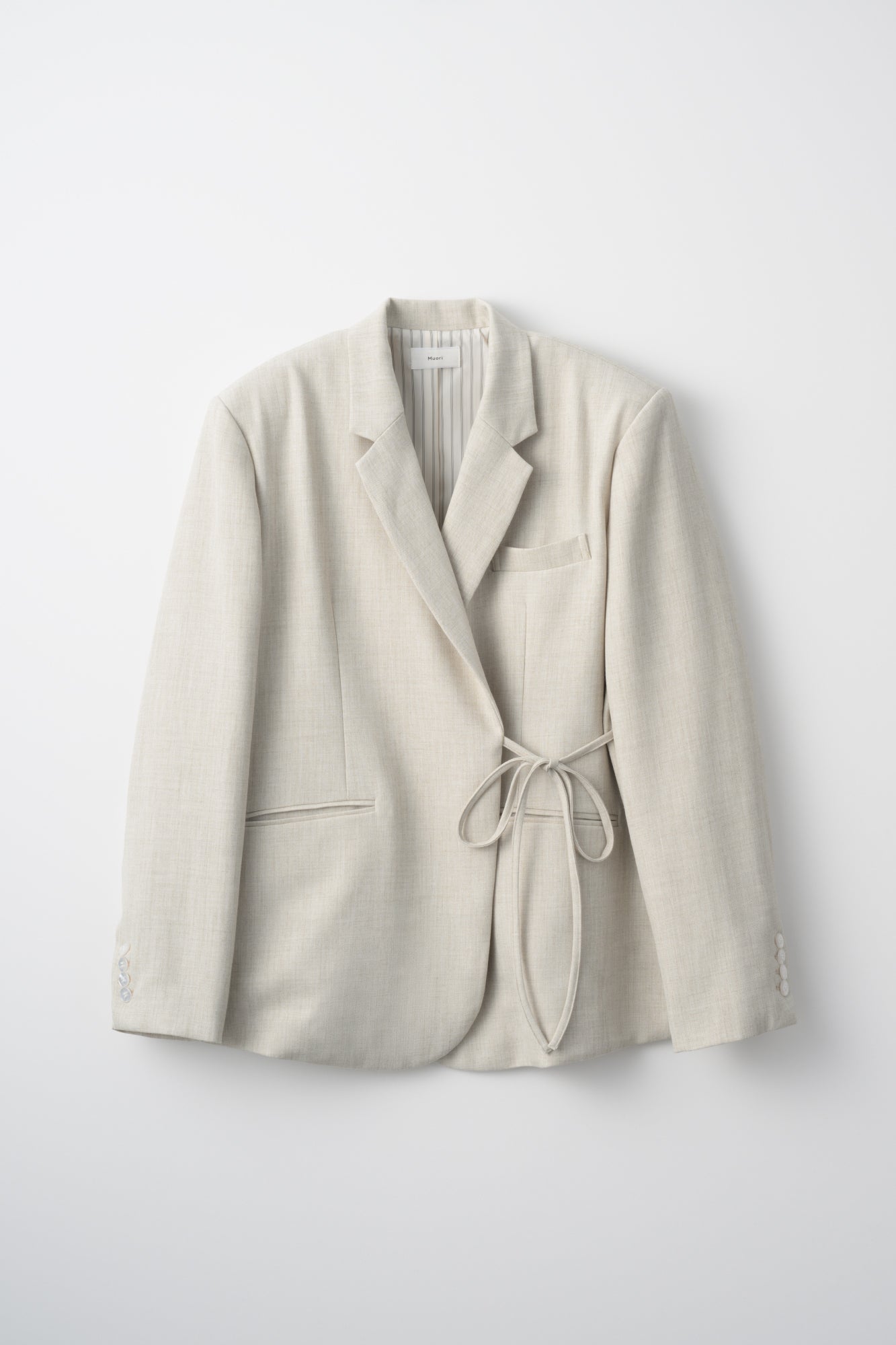 Tie Wrap Tailored Jacket