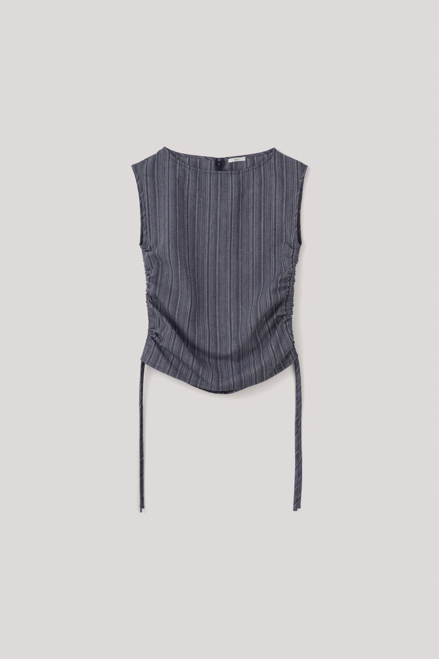 Boat Neck Drawstring Top
