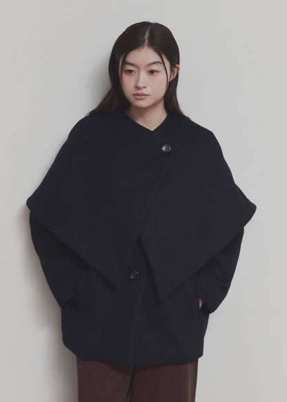【先行】Layered Cape Coat ※10月中旬より順次配送