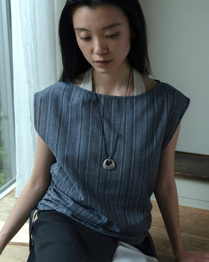 Boat Neck Drawstring Top（6/26 21:00-）