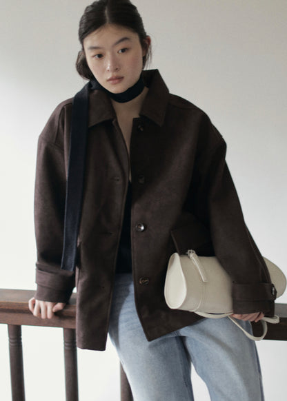 【先行】Faux Suede Oversized Blouson ※10月中旬より順次配送