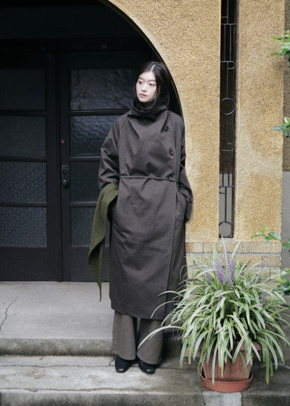 【先行】Funnel-Neck Trench Coat ※10月中旬より順次配送