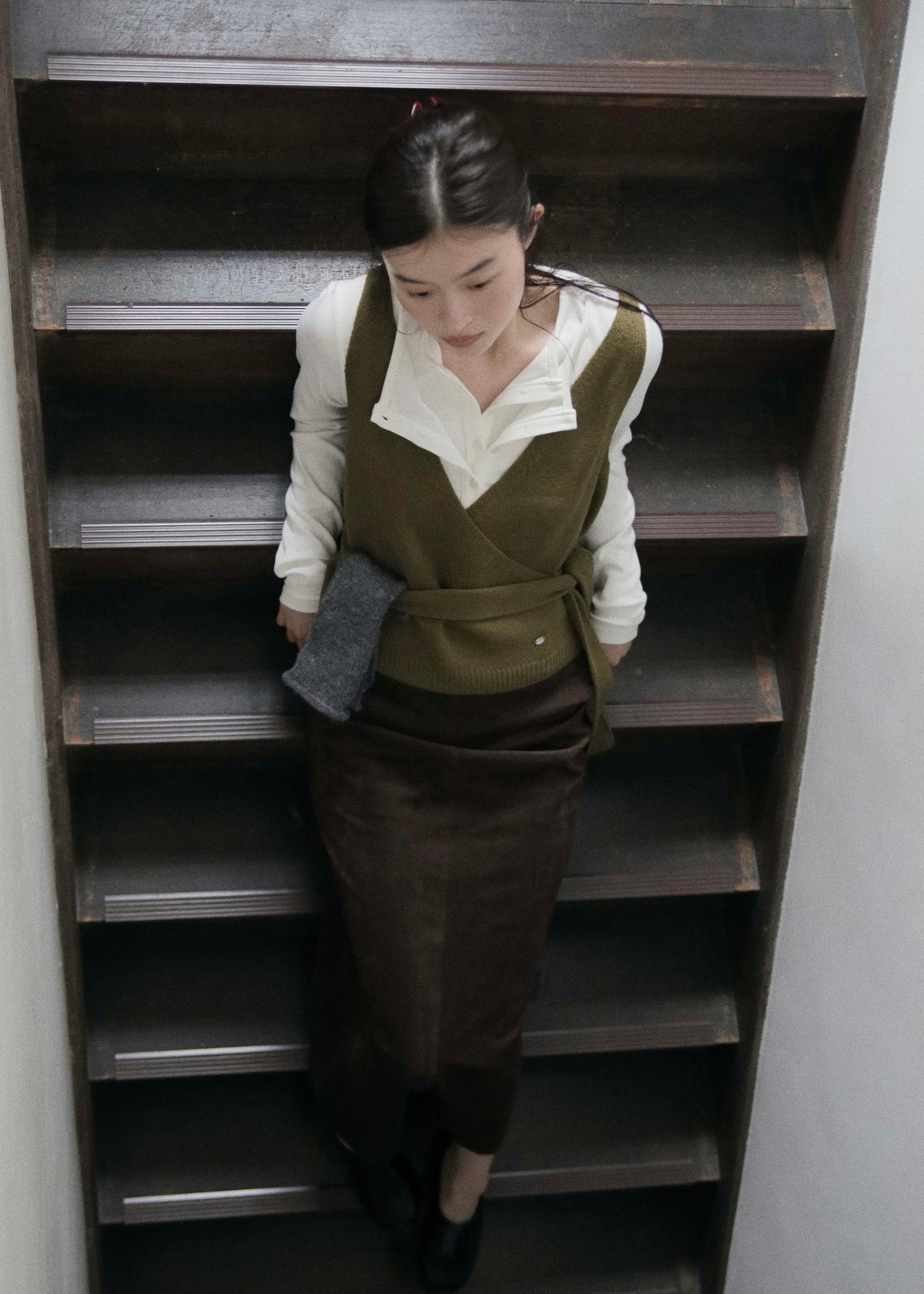 【先行】Obi-Wrap Knit Vest ※10月中旬より順次配送