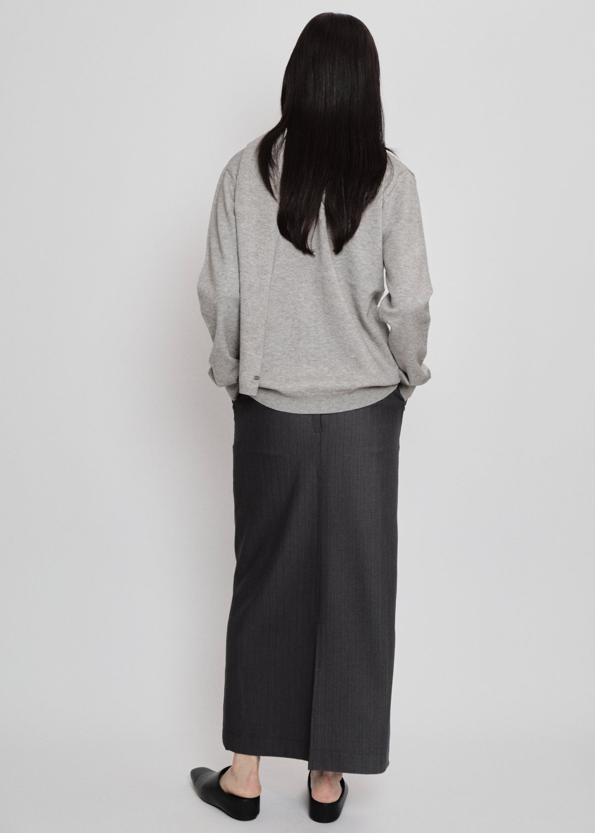 【先行】Herringbone Maxi Skirt ※10月中旬より順次配送