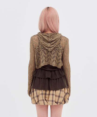 Crochet Hooded Cardigan【先行予約】
