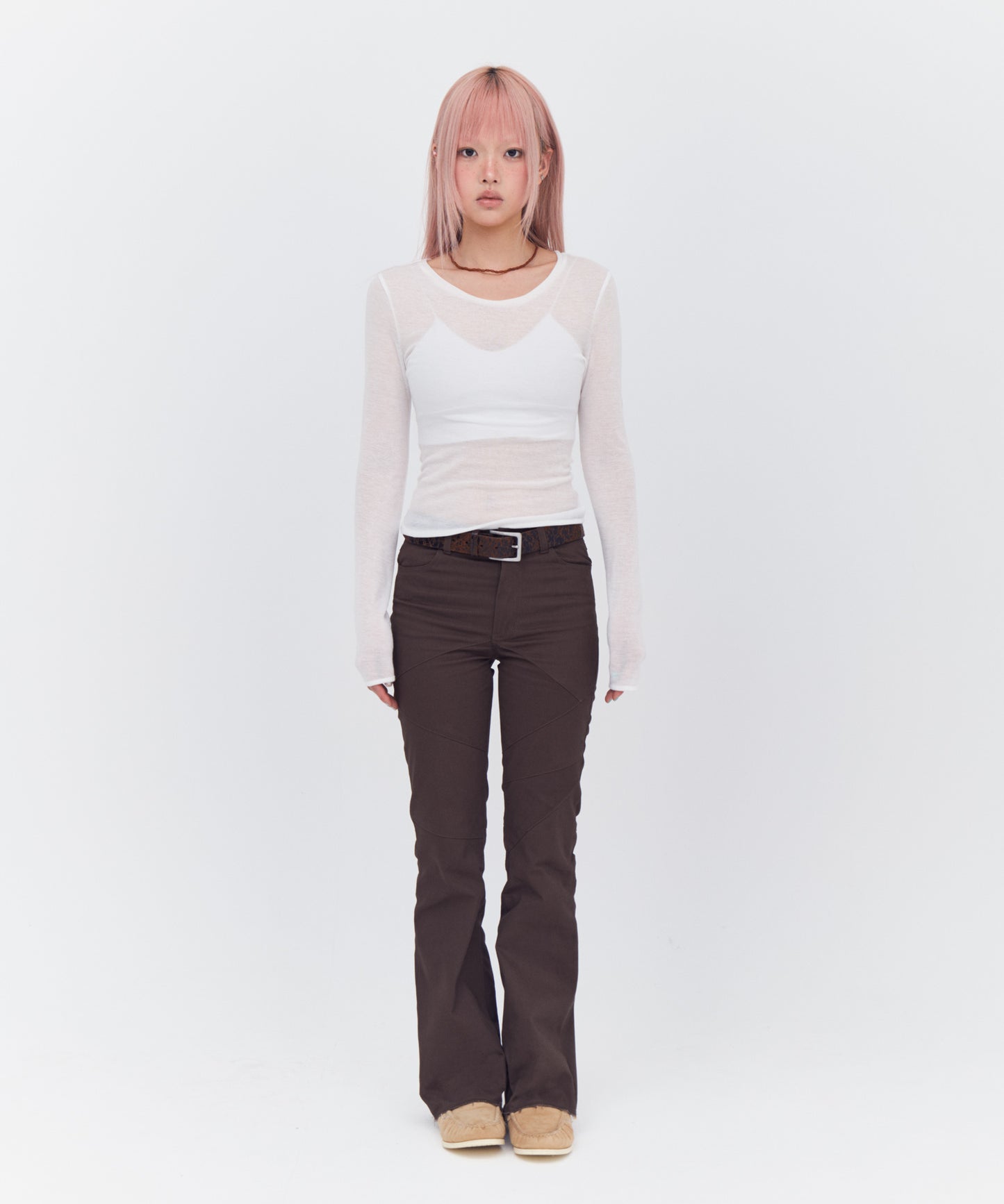 Sheer Long Sleeve Tee