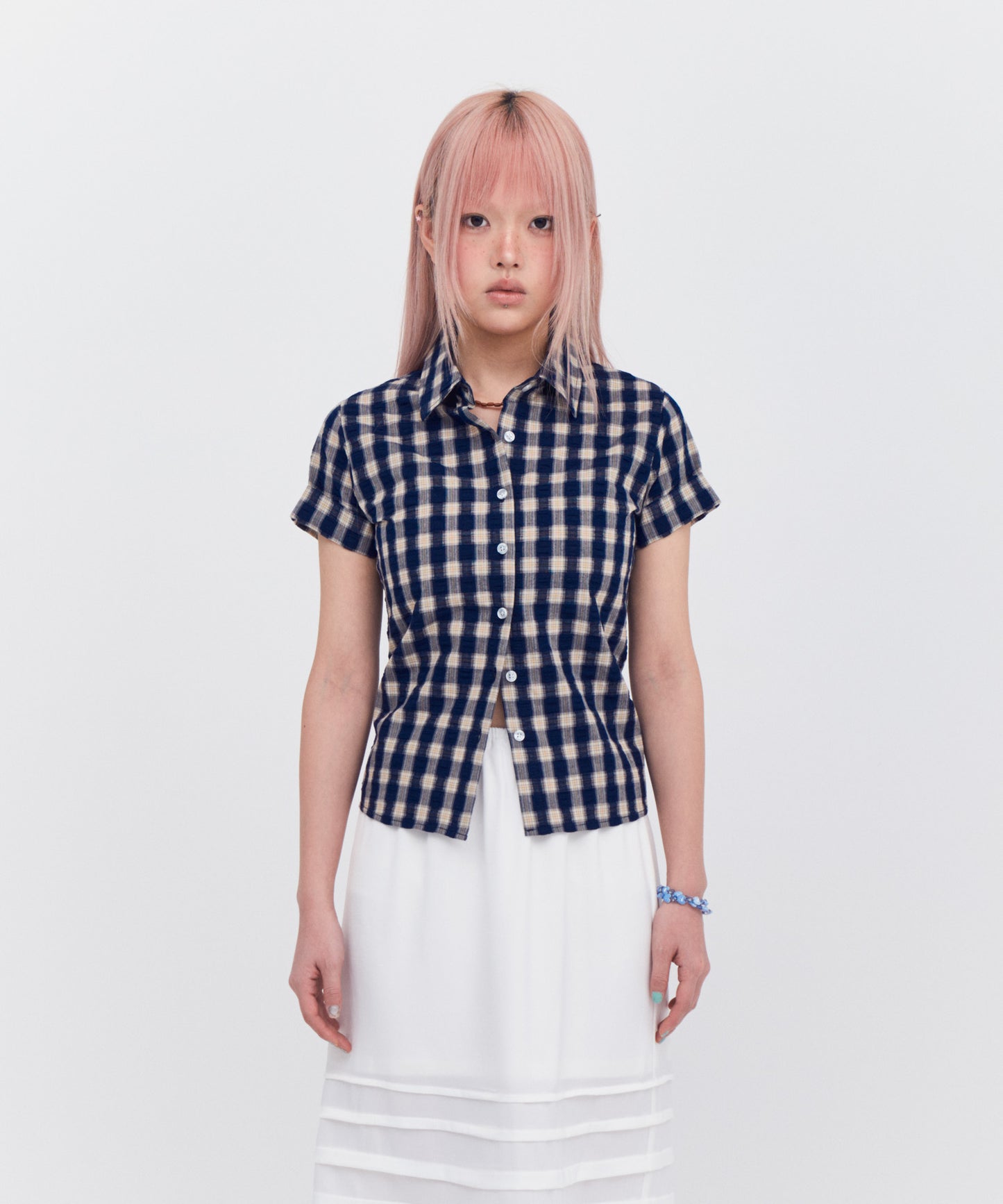 Check Shortsreeved Shirt【先行予約】