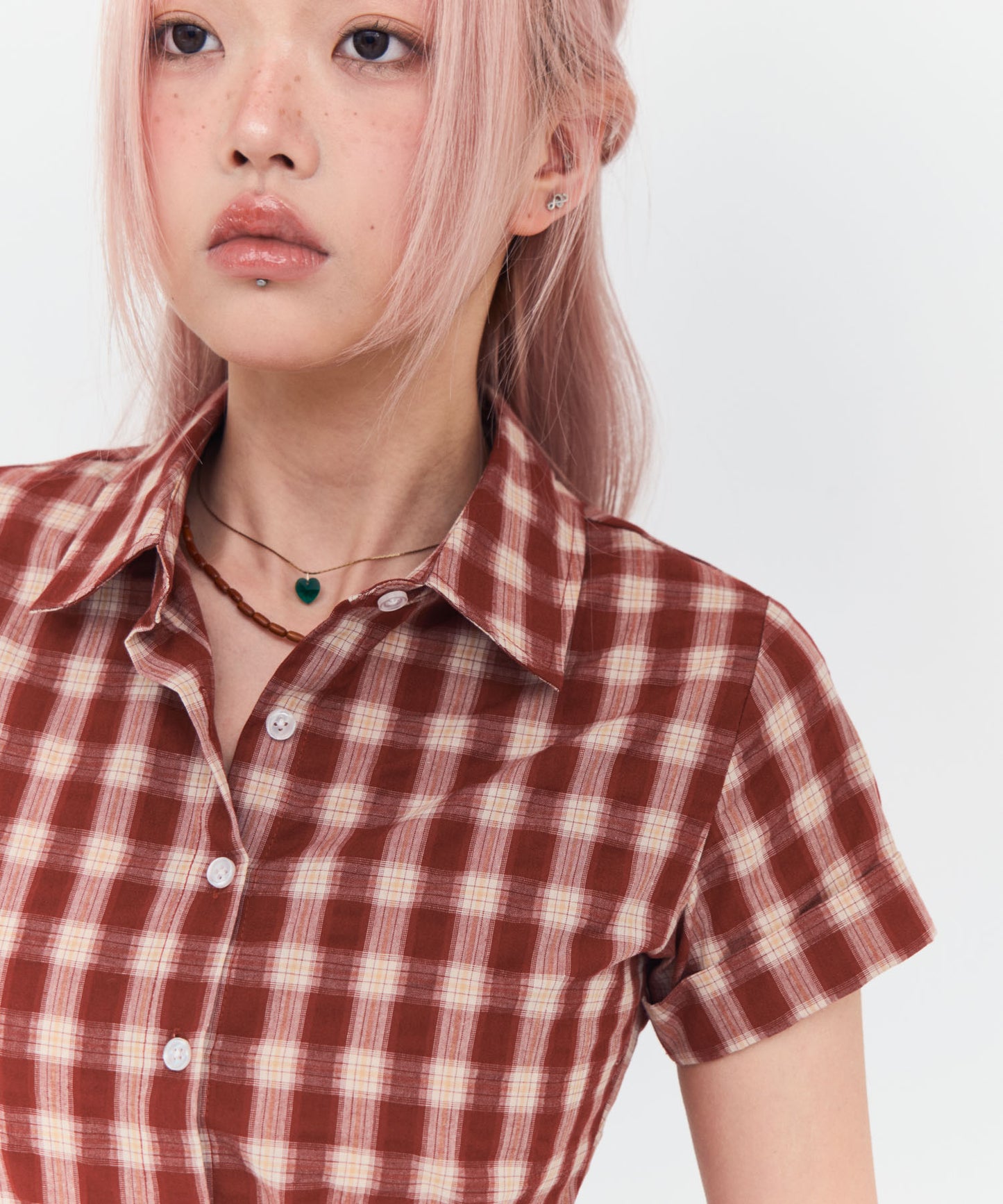 Check Shortsreeved Shirt【先行予約】