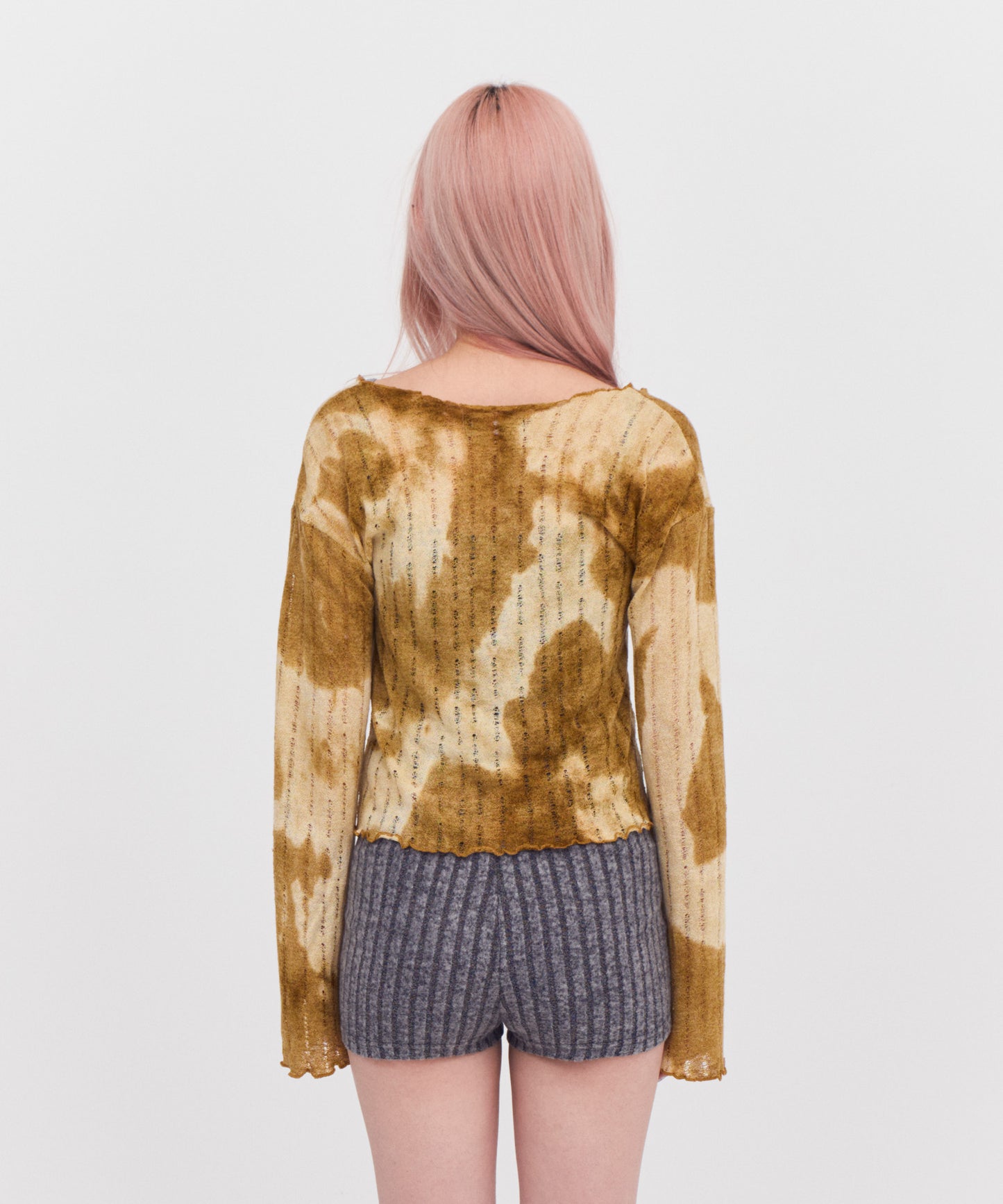 Tiy-Dye Merrow Stitch Cardigan