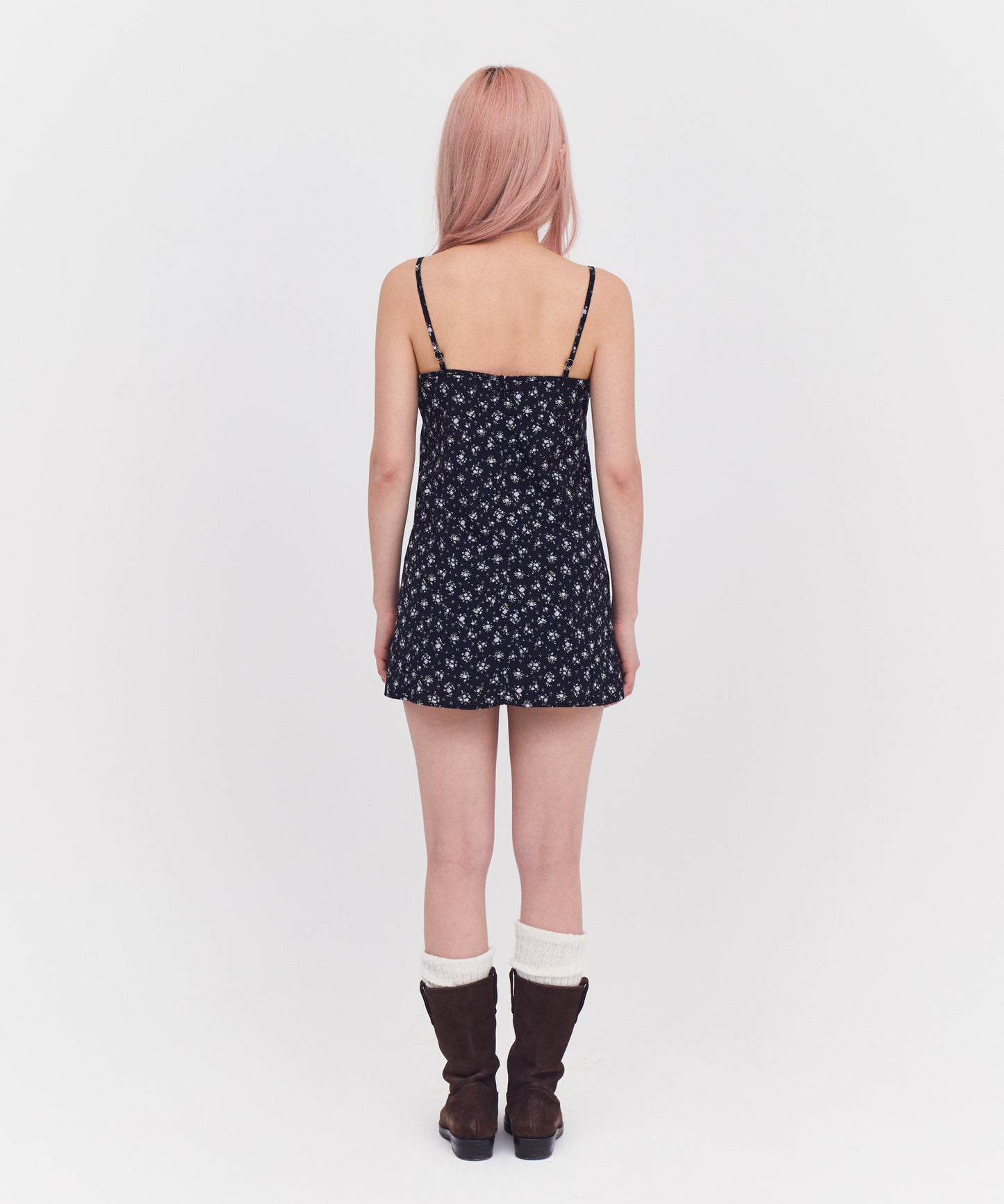 Front Gather Flower One Piece