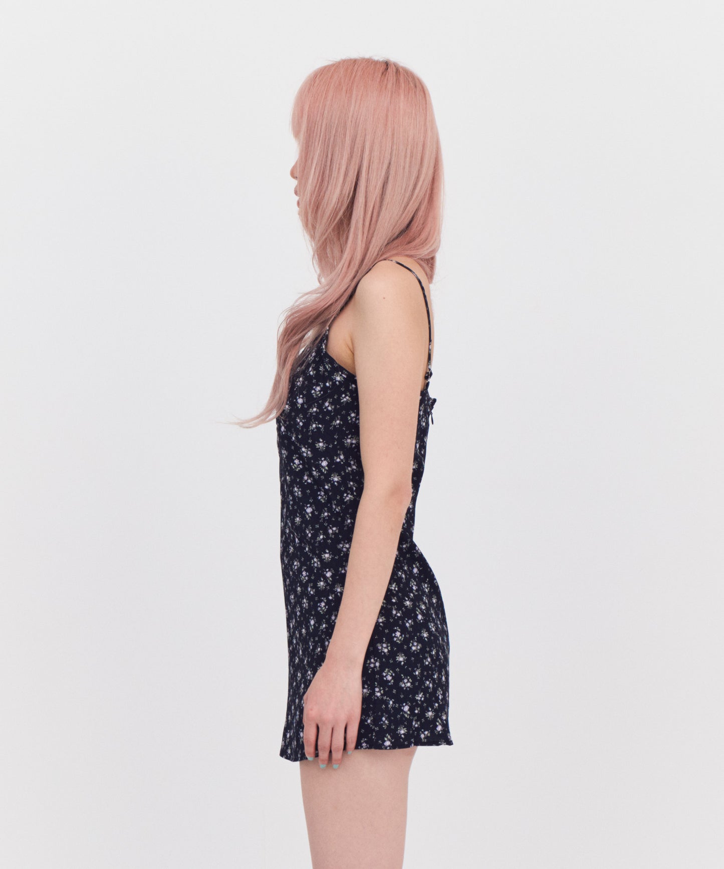 Front Gather Flower One Piece