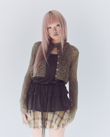 Crochet Hooded Cardigan【先行予約】