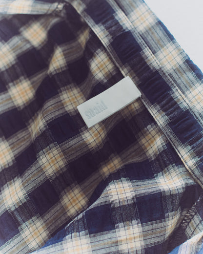 Check Shortsreeved Shirt【先行予約】