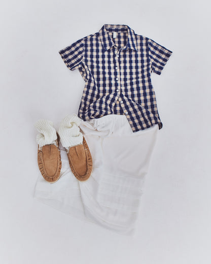 Check Shortsreeved Shirt【先行予約】