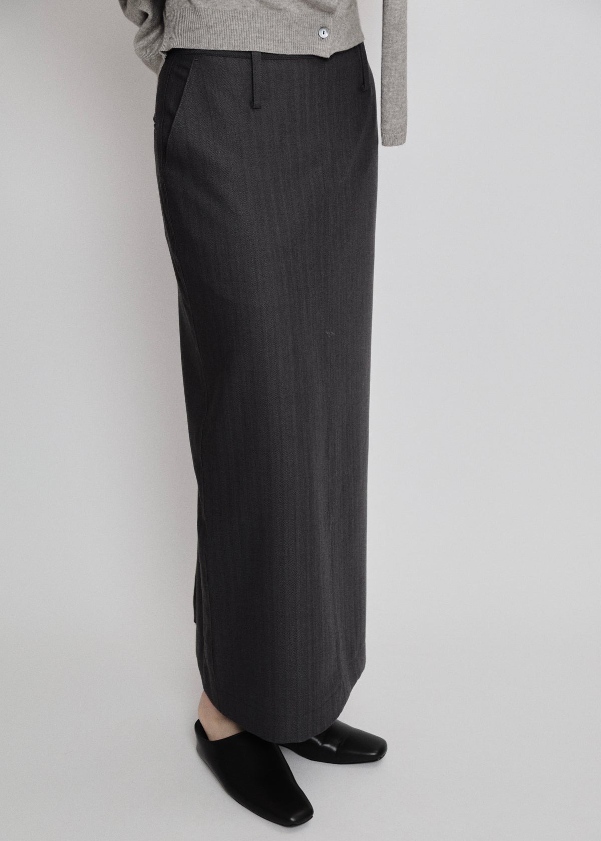 【先行】Herringbone Maxi Skirt ※10月中旬より順次配送