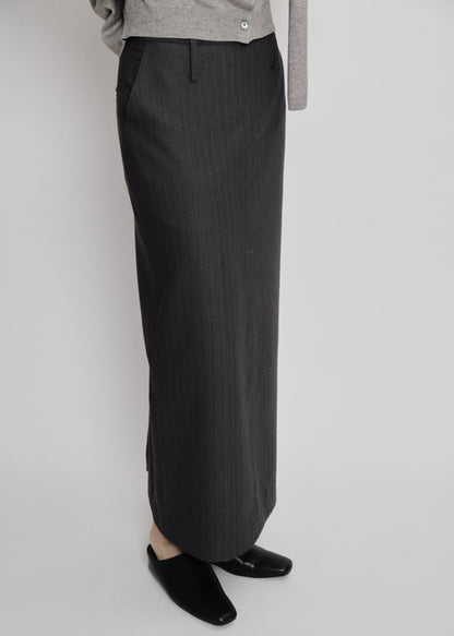 【先行】Herringbone Maxi Skirt ※10月中旬より順次配送
