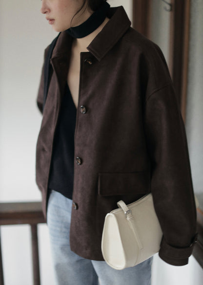 【先行】Faux Suede Oversized Blouson ※10月中旬より順次配送