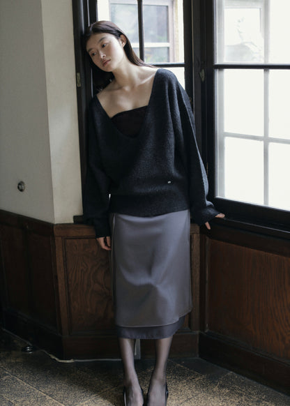 【先行】V-Neck Knit Pullover ※10月中旬より順次配送