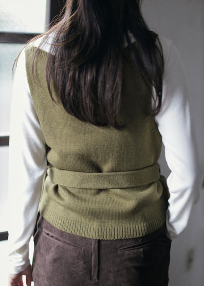 【先行】Obi-Wrap Knit Vest ※10月中旬より順次配送