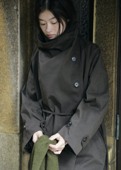 【先行】Funnel-Neck Trench Coat ※10月中旬より順次配送
