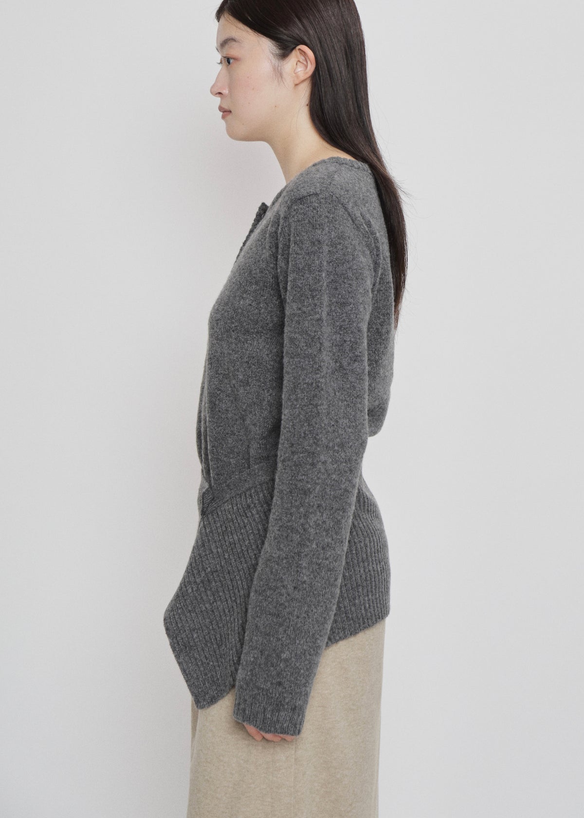 【先行】Waist-Wrap Knit Cardigan ※10月中旬より順次配送