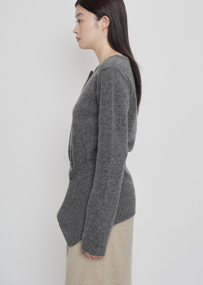 【先行】Waist-Wrap Knit Cardigan ※10月中旬より順次配送