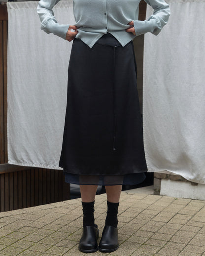 Tie-Waist Satin Skirt（6/26 21:00-）