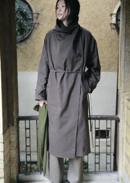 【先行】Funnel-Neck Trench Coat ※10月中旬より順次配送