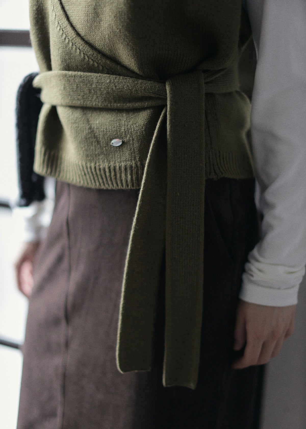 【先行】Obi-Wrap Knit Vest ※10月中旬より順次配送