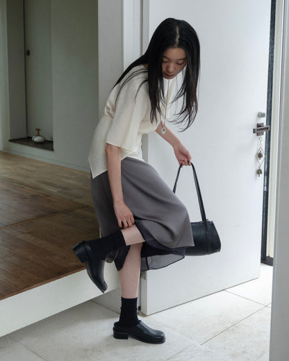 Tie-Waist Satin Skirt（6/26 21:00-）