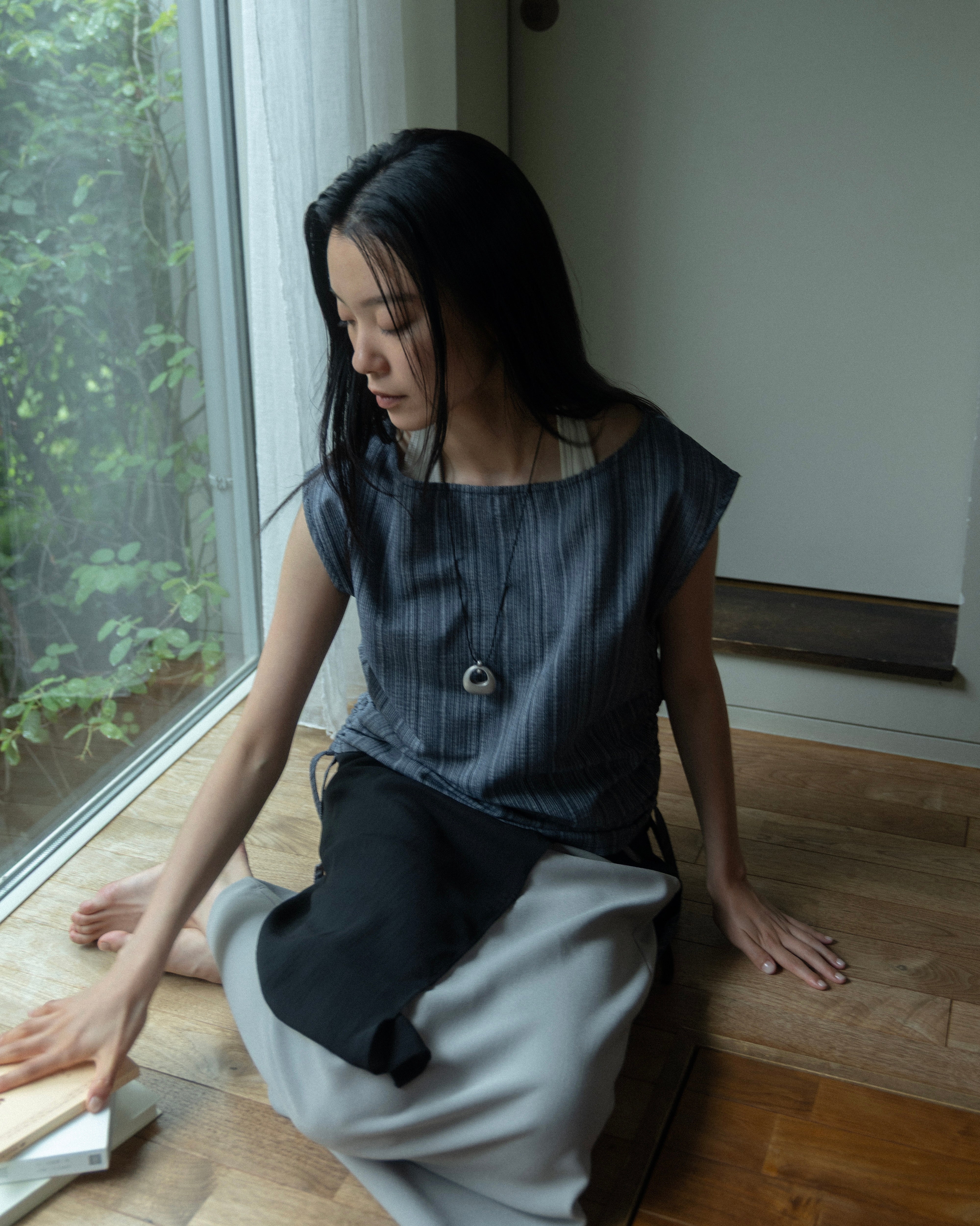Boat Neck Drawstring Top – newv | ヌーヴ