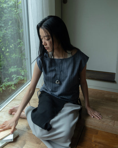 Boat Neck Drawstring Top（6/26 21:00-）