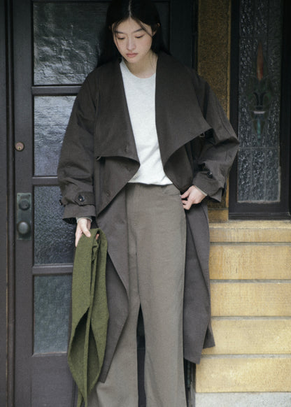 【先行】Funnel-Neck Trench Coat ※10月中旬より順次配送