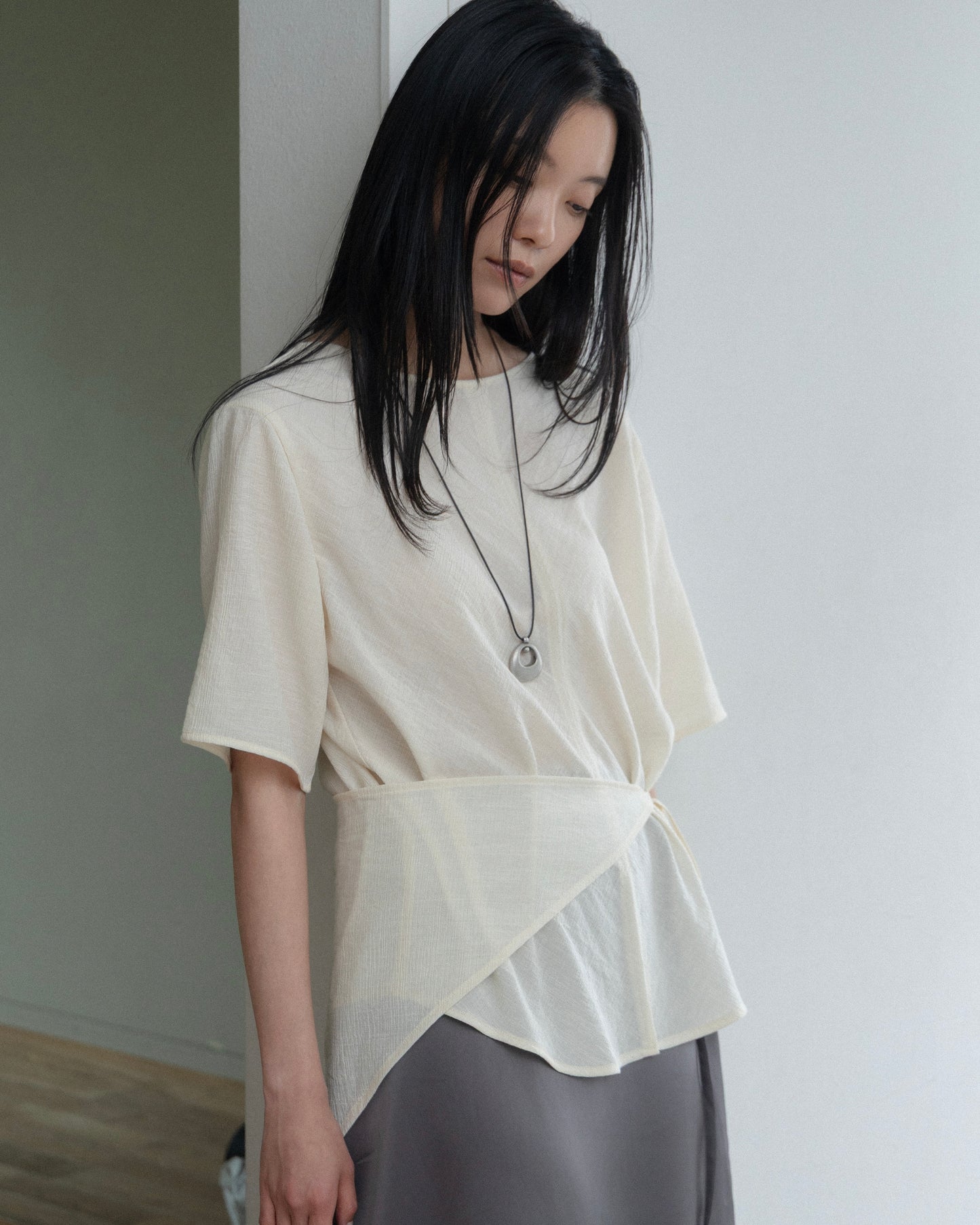 Obi-Wrap Sheer Top（6/26 21:00-）