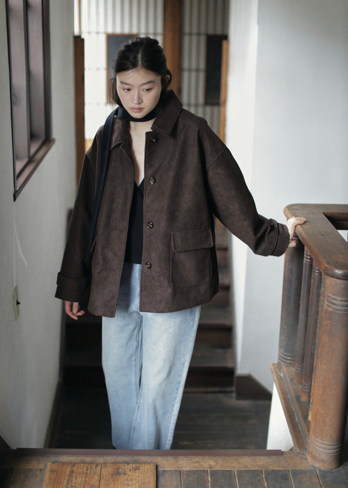 【先行】Faux Suede Oversized Blouson ※10月中旬より順次配送