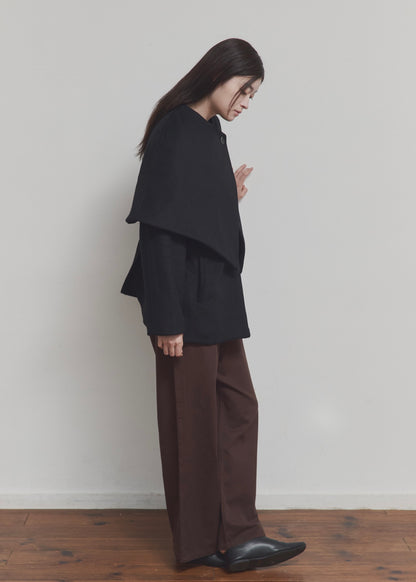 【先行】Layered Cape Coat ※10月中旬より順次配送