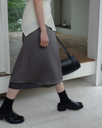 Tie-Waist Satin Skirt（6/26 21:00-）