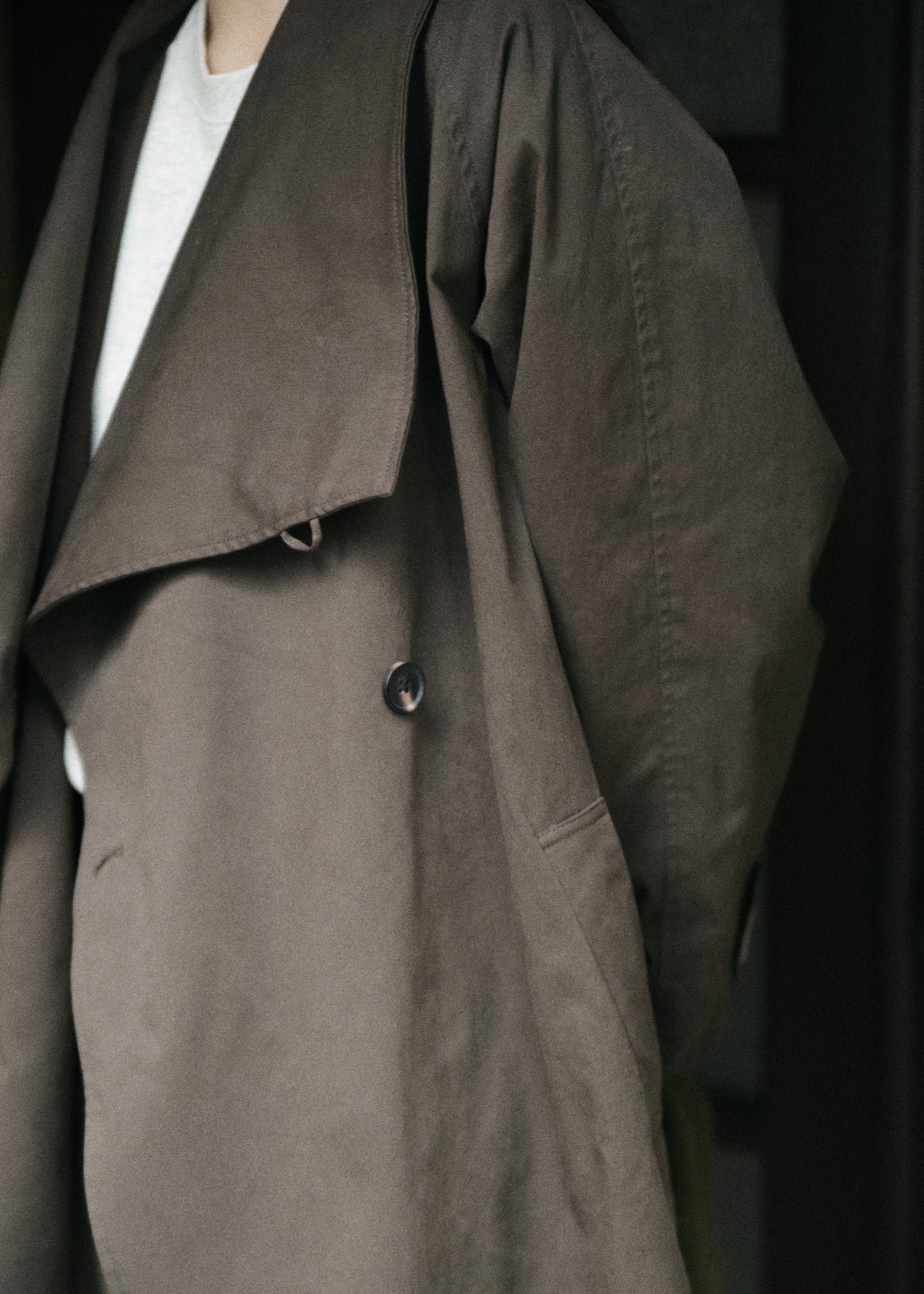 【先行】Funnel-Neck Trench Coat ※10月中旬より順次配送