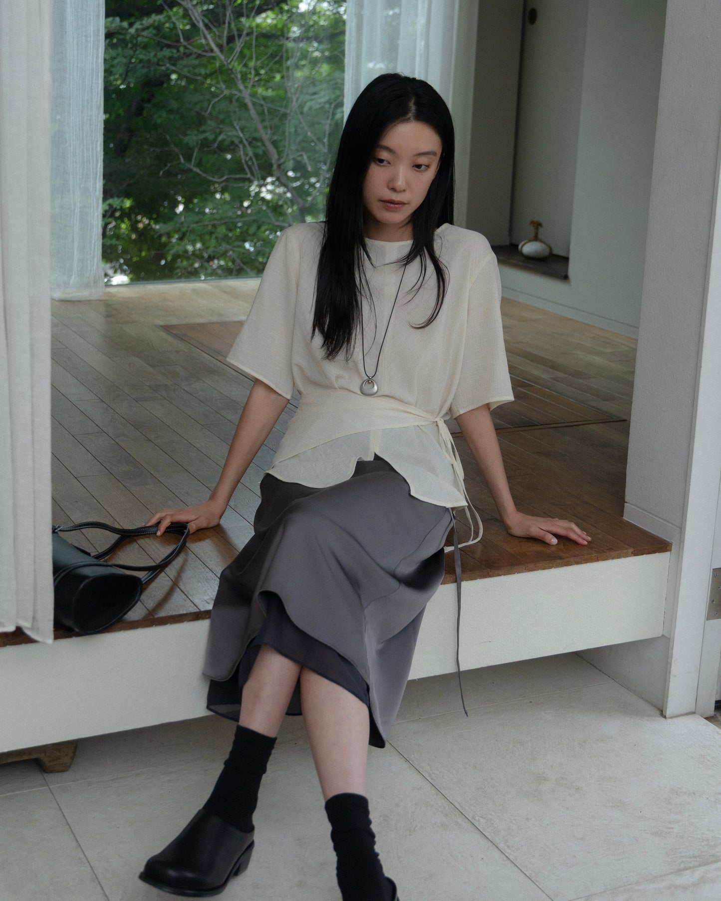 Obi-Wrap Sheer Top（6/26 21:00-）