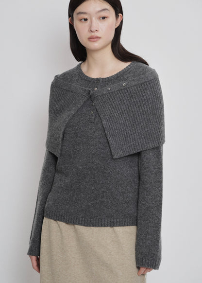 【先行】Waist-Wrap Knit Cardigan ※10月中旬より順次配送