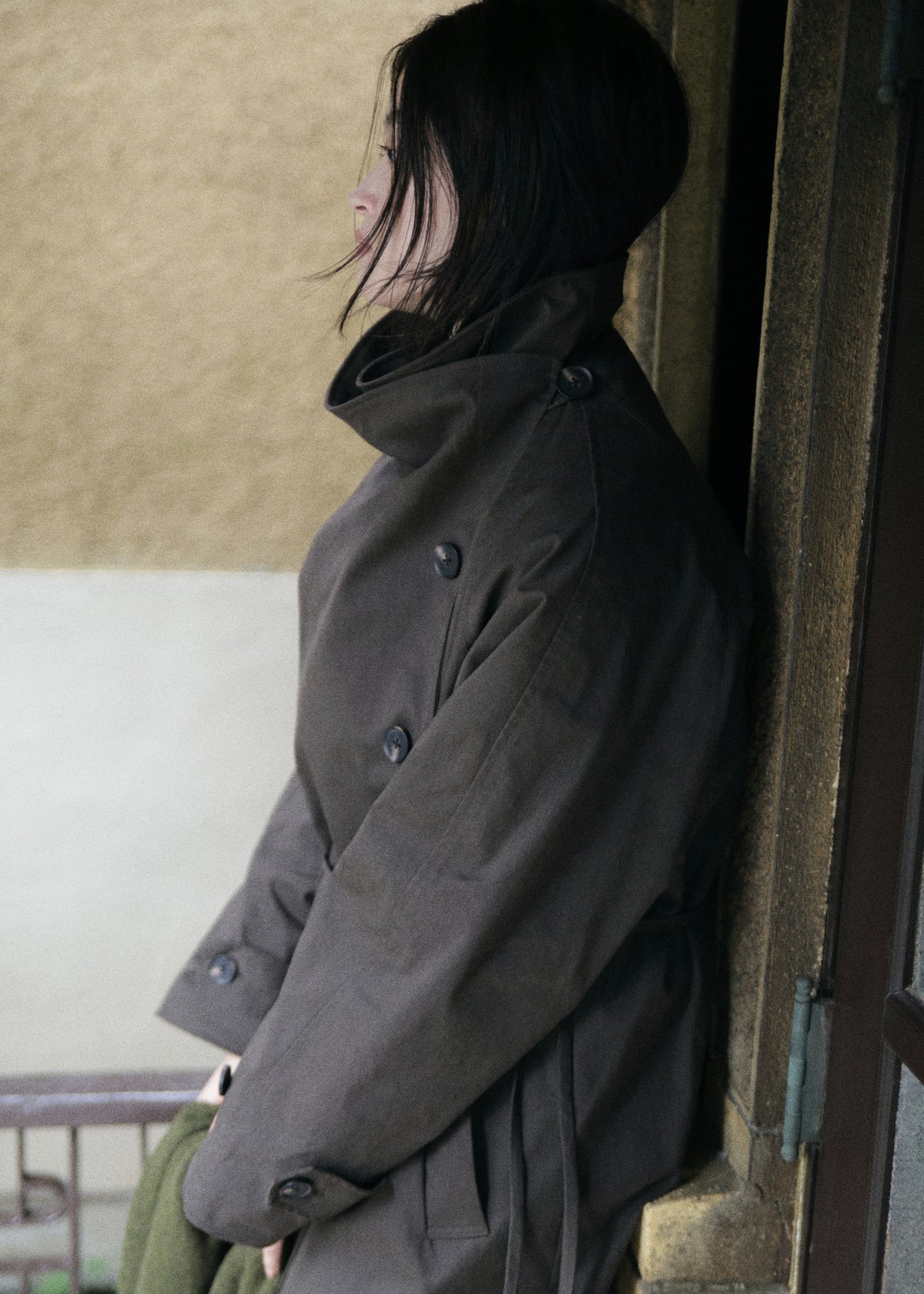 【先行】Funnel-Neck Trench Coat ※10月中旬より順次配送