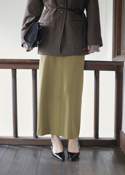 【先行】Herringbone Maxi Skirt ※10月中旬より順次配送