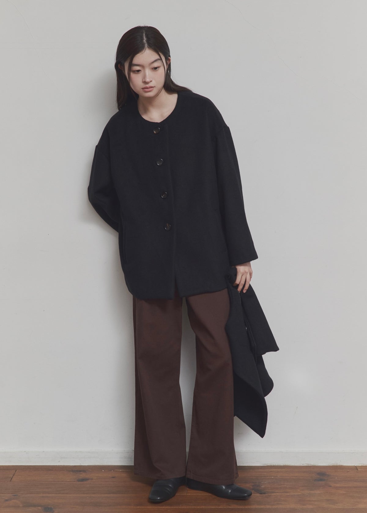 【先行】Layered Cape Coat ※10月中旬より順次配送