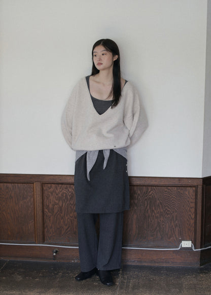 【先行】V-Neck Knit Pullover ※10月中旬より順次配送