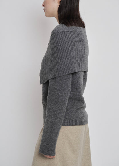 【先行】Waist-Wrap Knit Cardigan ※10月中旬より順次配送