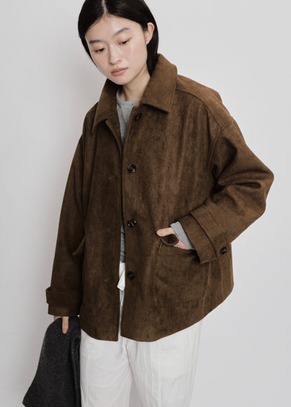 【先行】Faux Suede Oversized Blouson ※10月中旬より順次配送
