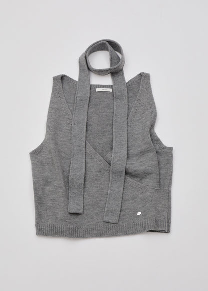 【先行】Obi-Wrap Knit Vest ※10月中旬より順次配送