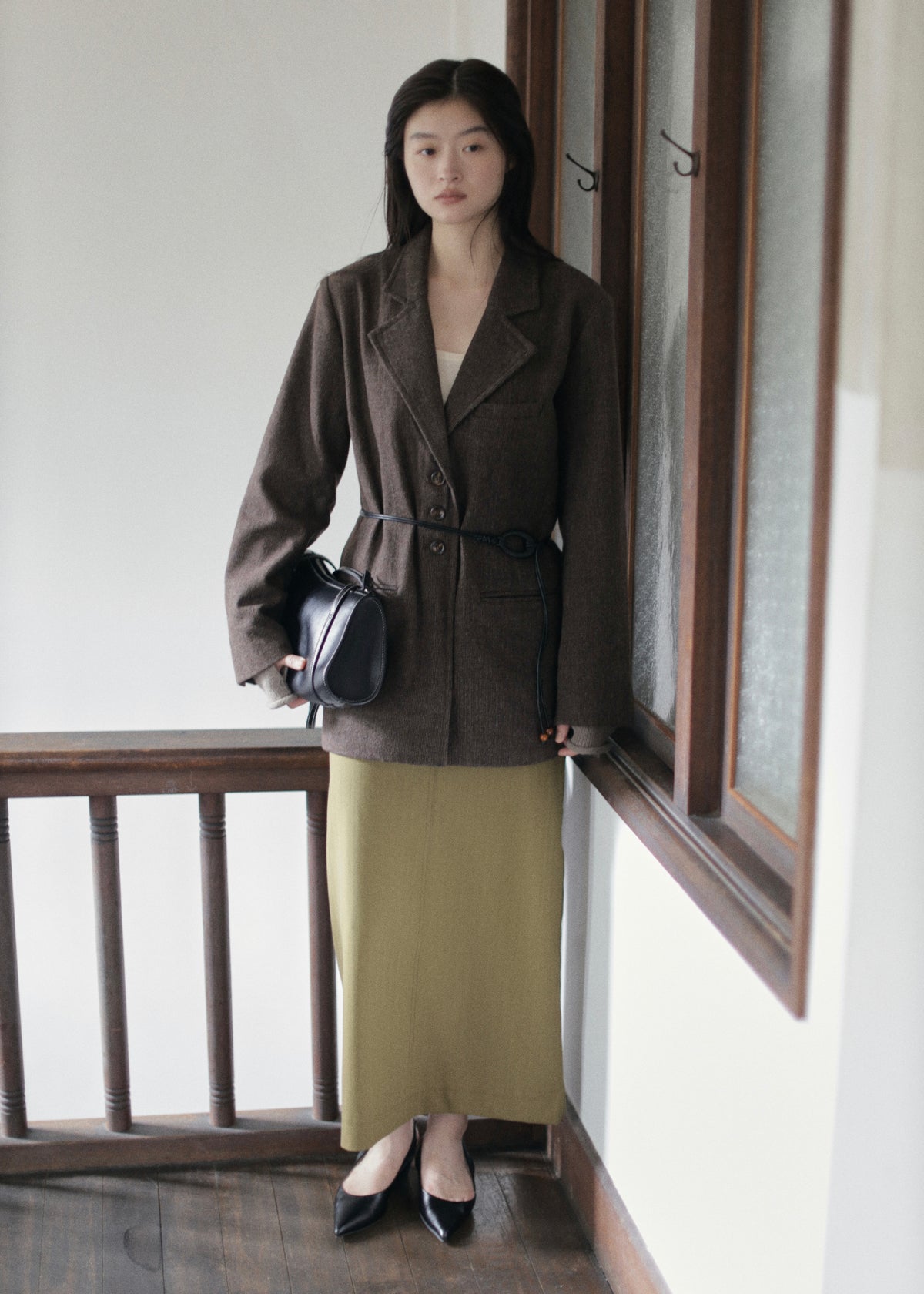 【先行】Herringbone Maxi Skirt ※10月中旬より順次配送
