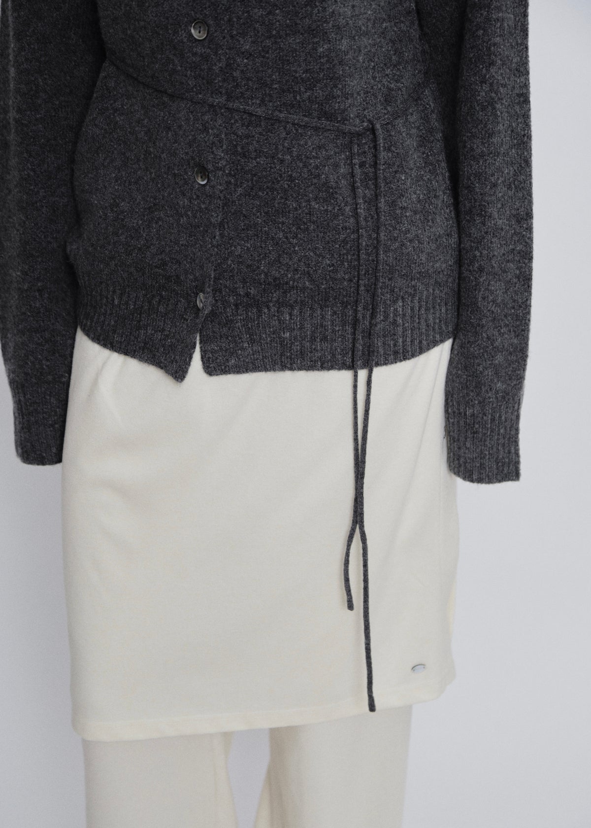 【先行】Tie-Waist High-Neck Cardigan ※10月中旬より順次配送